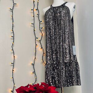 Taylor Sequined Holiday Swing Dress NWT from Nordstrom Size 12